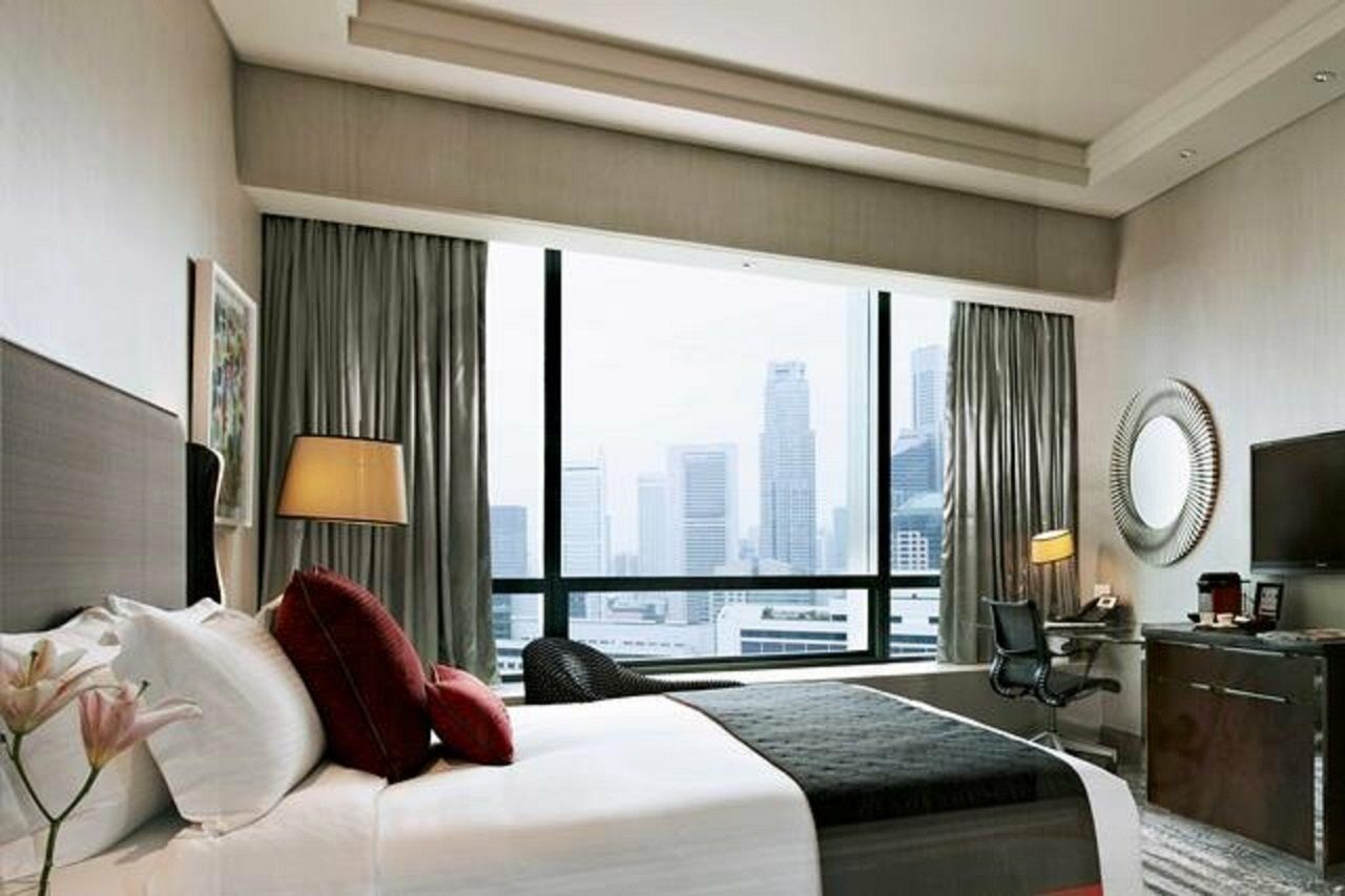 Carlton City Hotel Σιγκαπούρη Εξωτερικό φωτογραφία A guest room at the hotel